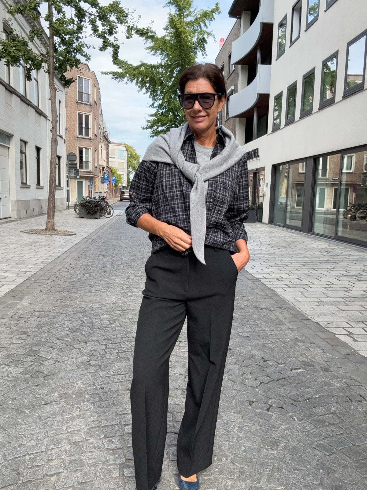 Zenggi Broek Kim Stretch Charcoal (Grijs)