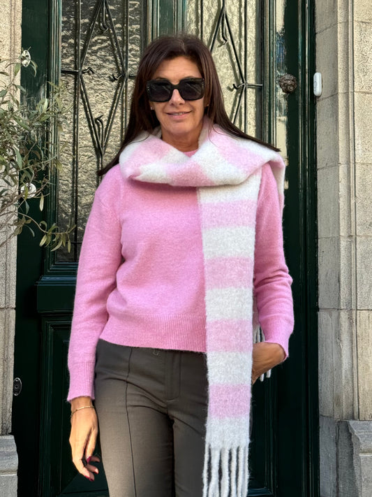 OUTLET Samsoe Samsoe Sjaal Alex Orchid Smoke