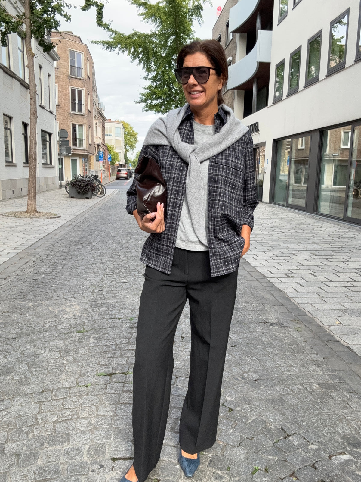 Zenggi Broek Kim Stretch Charcoal (Grijs)