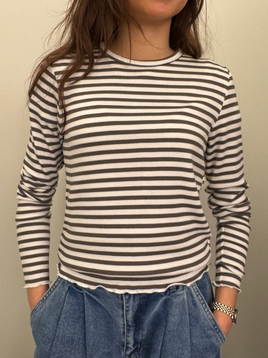 Leveté T-shirt Ika11 Lange Mouwen Gestreept