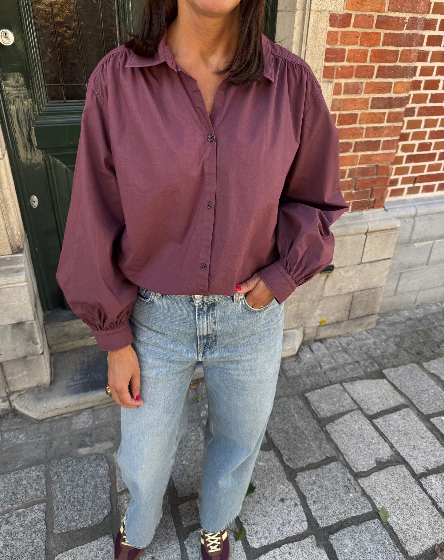 Rue de Tokyo Bloes Sloan Burgundy