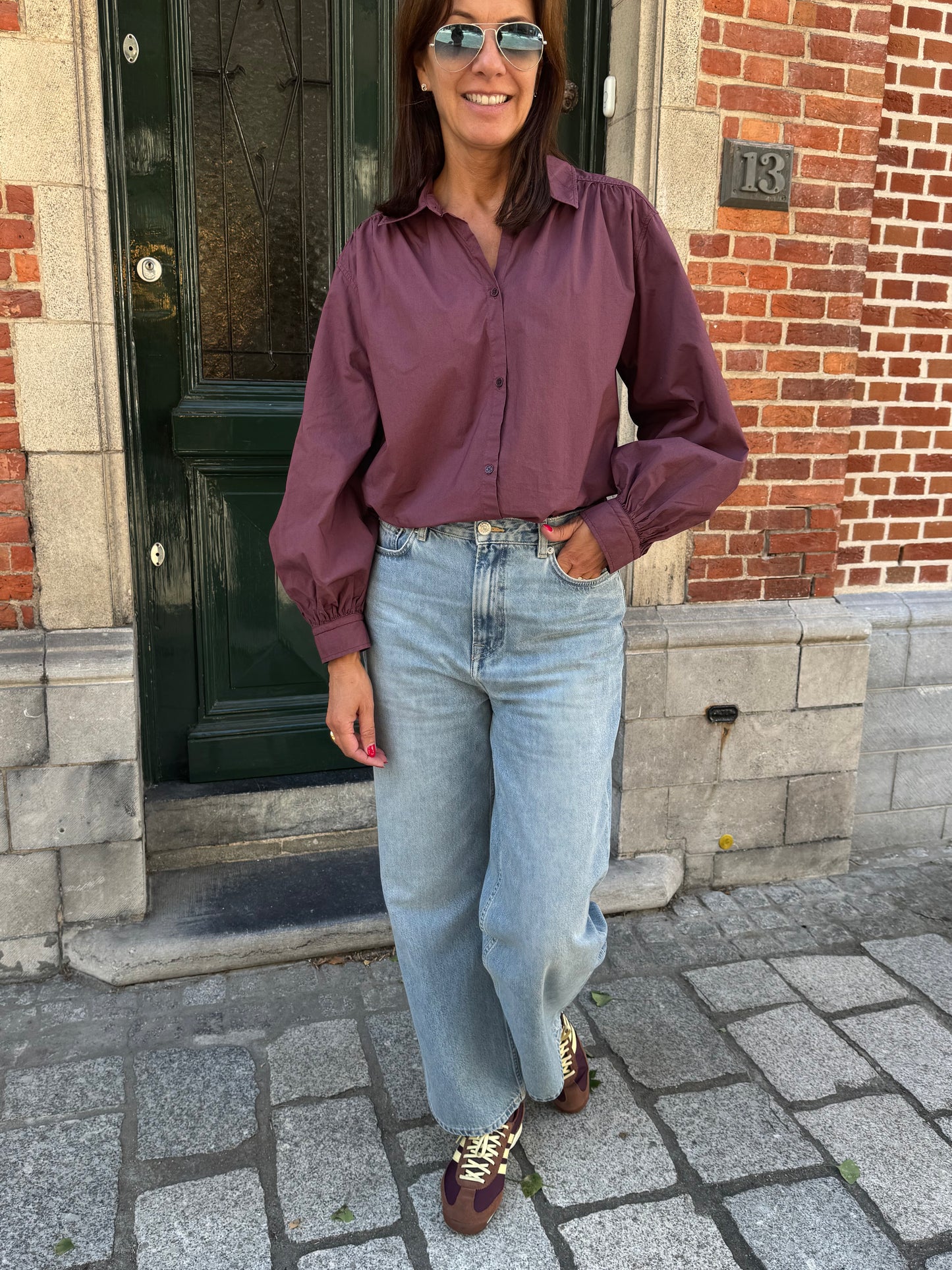 Rue de Tokyo Bloes Sloan Burgundy