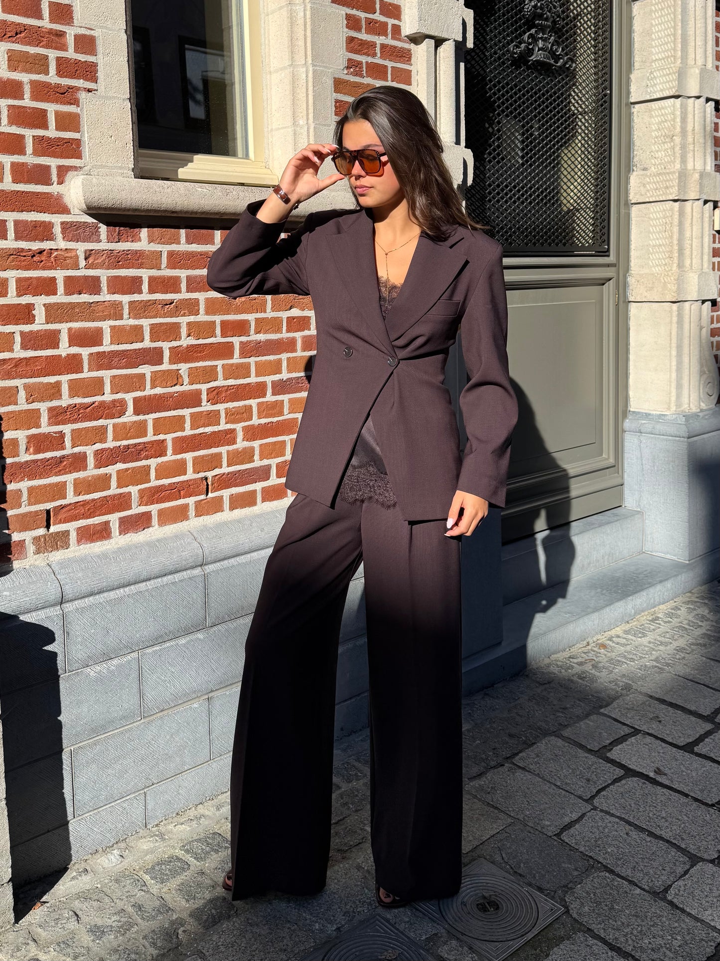 Liv The Label Blazer Jools Dark Brown