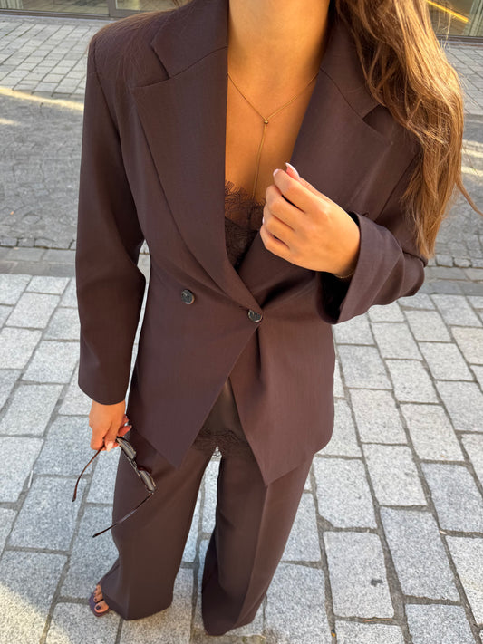 Liv The Label Blazer Jools Dark Brown