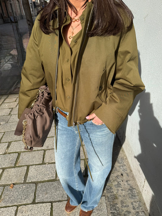 Closed Bomberjas Olive Green