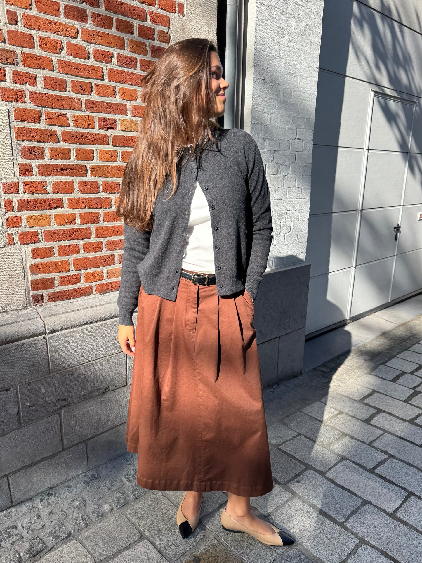 JCSophie Cardigan Porcelain Anthracite