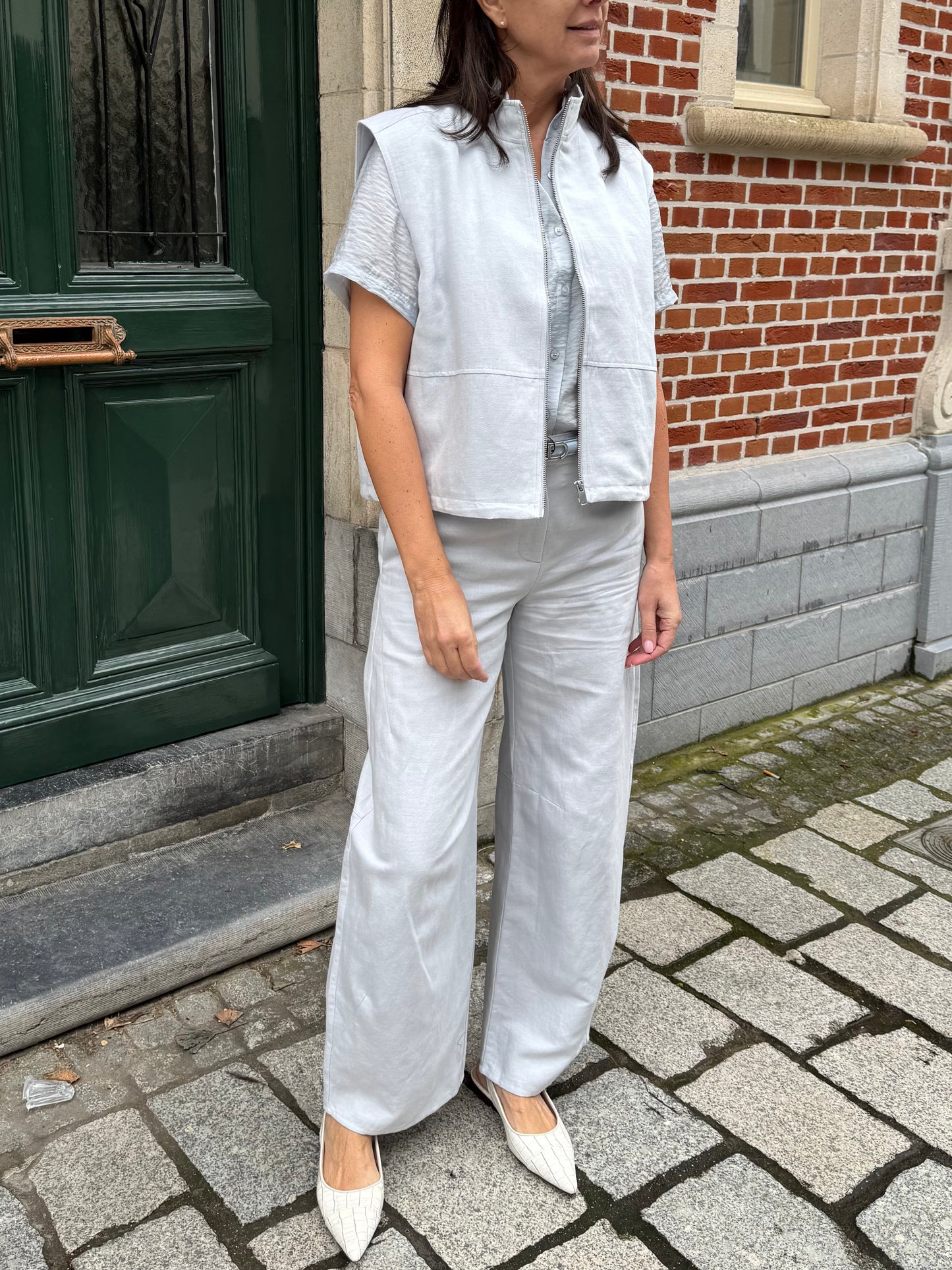 Samsoe Samsoe Vest Mouwloos Sakaila Gray Dawn Mel.