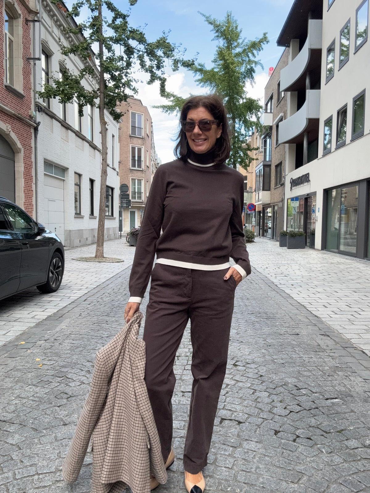 19.70 Broek Chino Bruin