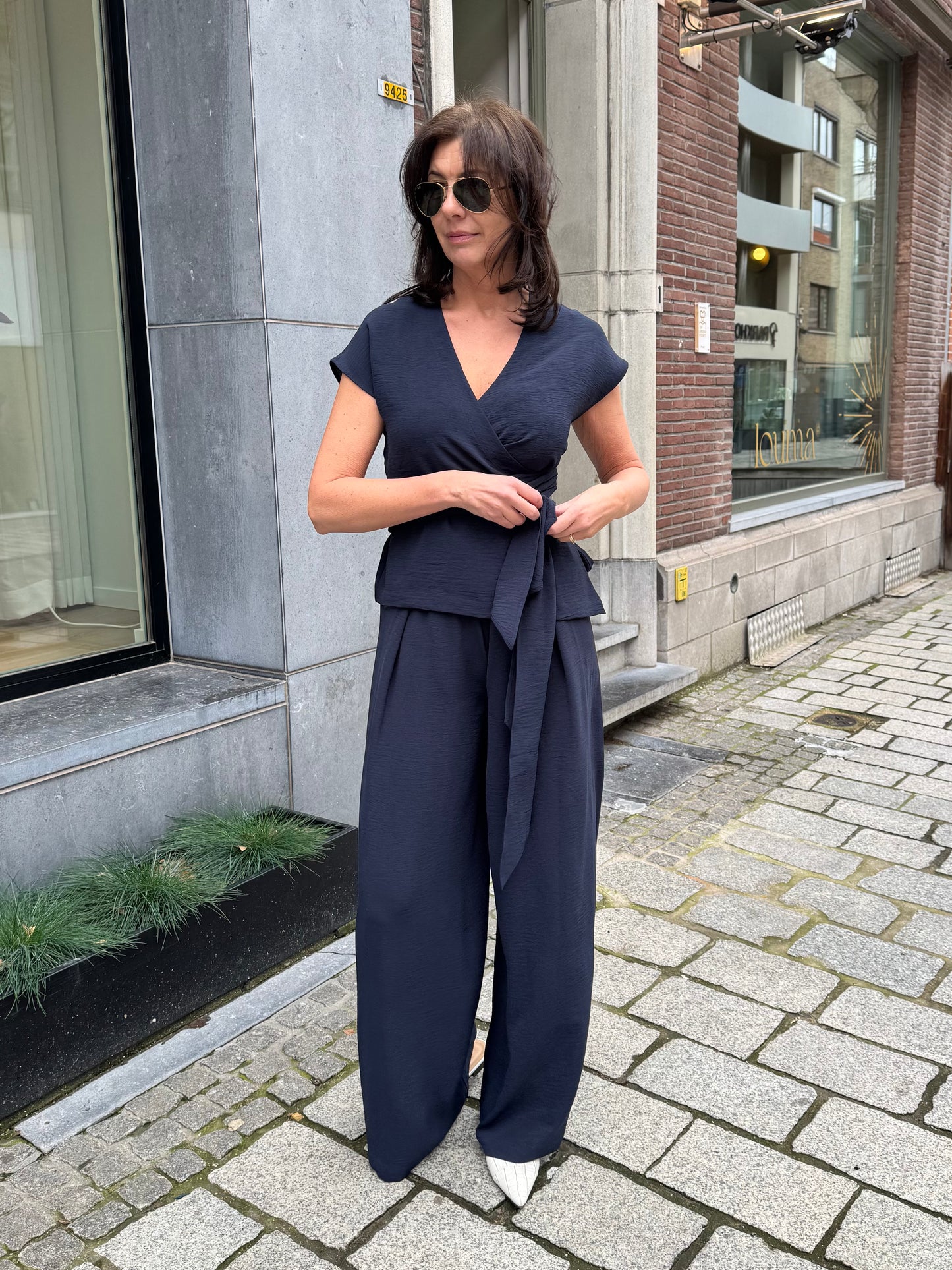 Badists Broek Moira Navy