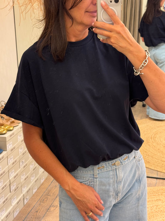 Re/Born T-Shirt Raffa Dark Blue