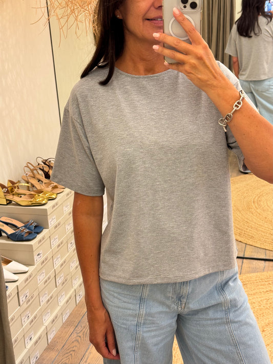 Re/Born T-Shirt Zoe Gray Melange