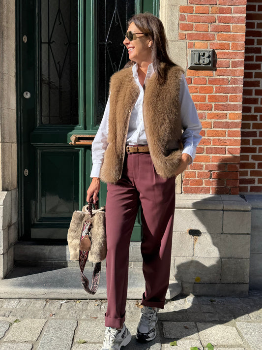 Closed Broek Mawson Burgundy