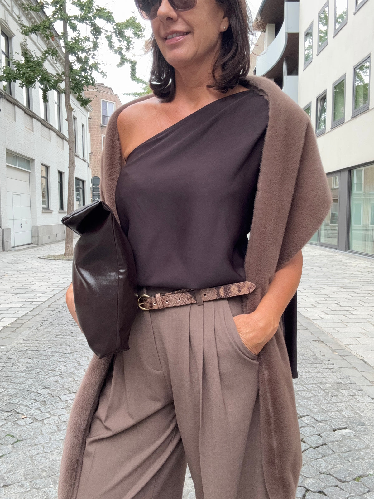 Liv The Label Sjaal Marco Brown