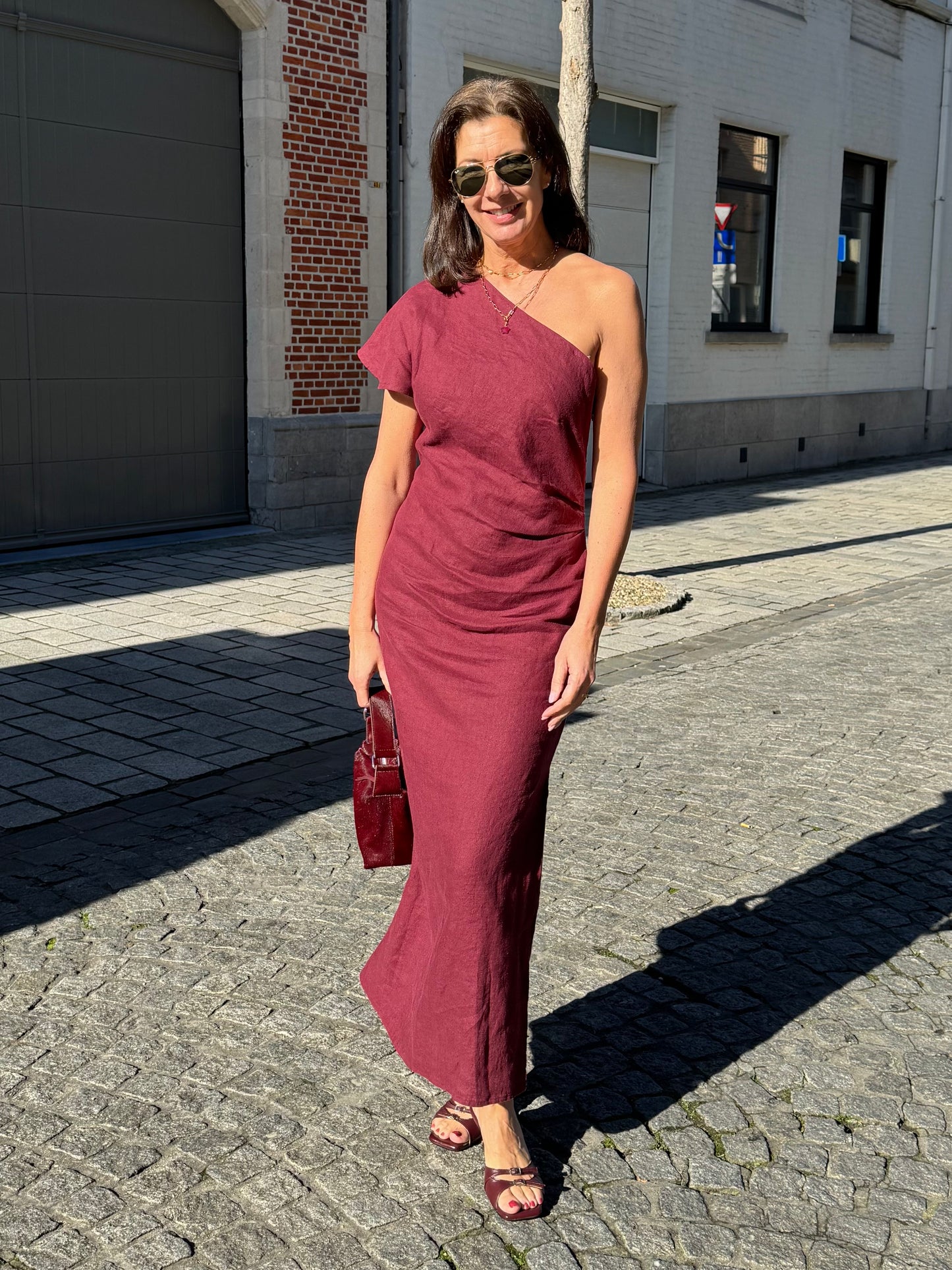 Liv The Label Jurk Sasha Burgundy