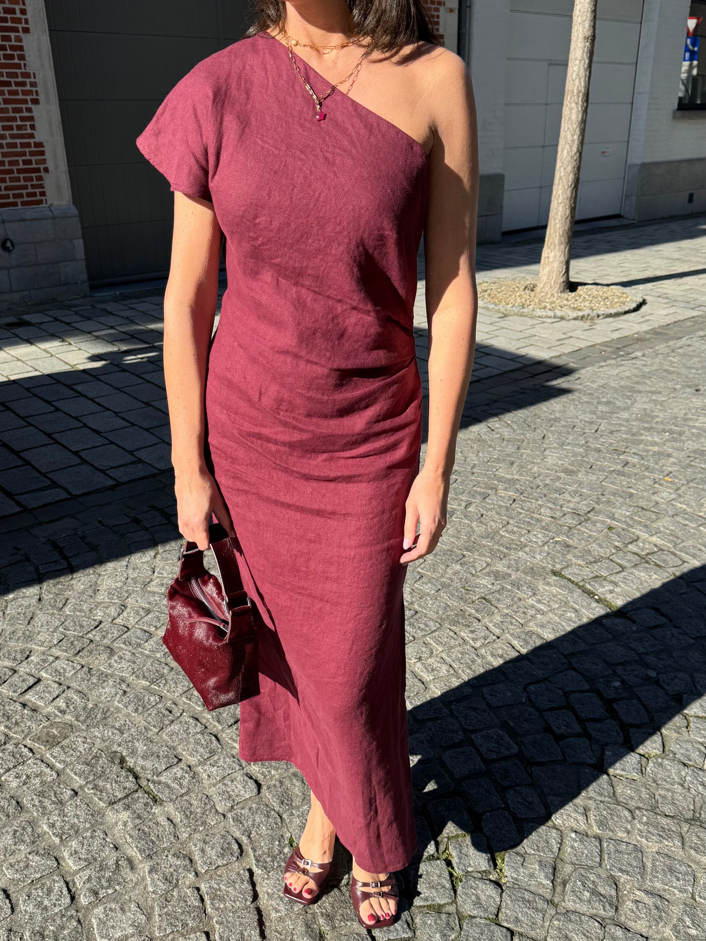 Liv The Label Jurk Sasha Burgundy