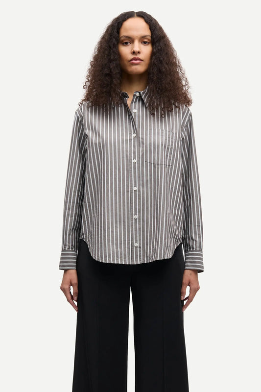Samsoe Samsoe Bloes Salova Pocket Brown Stripe
