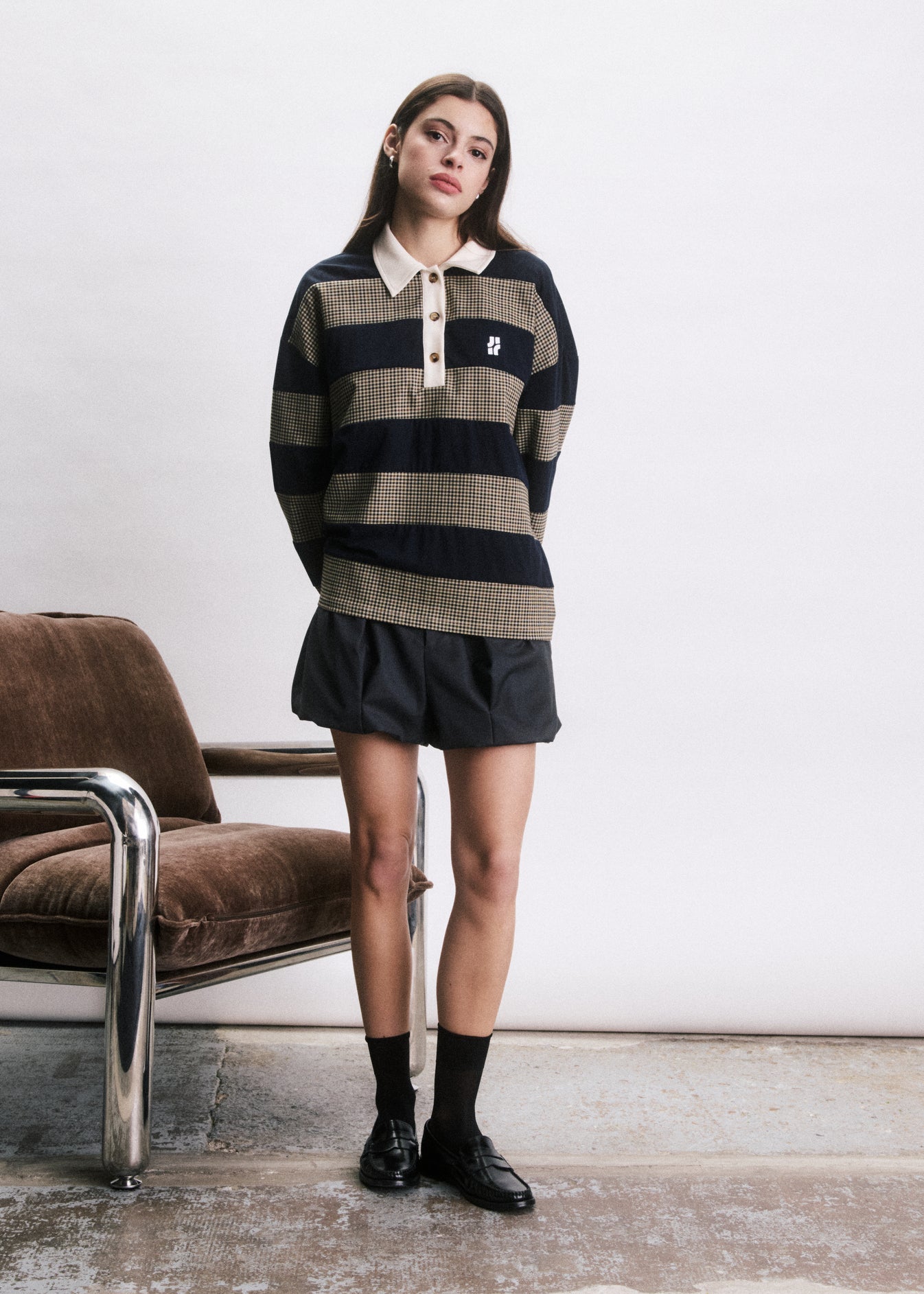Jiji Sweater / Polo Shane Bleu Marine