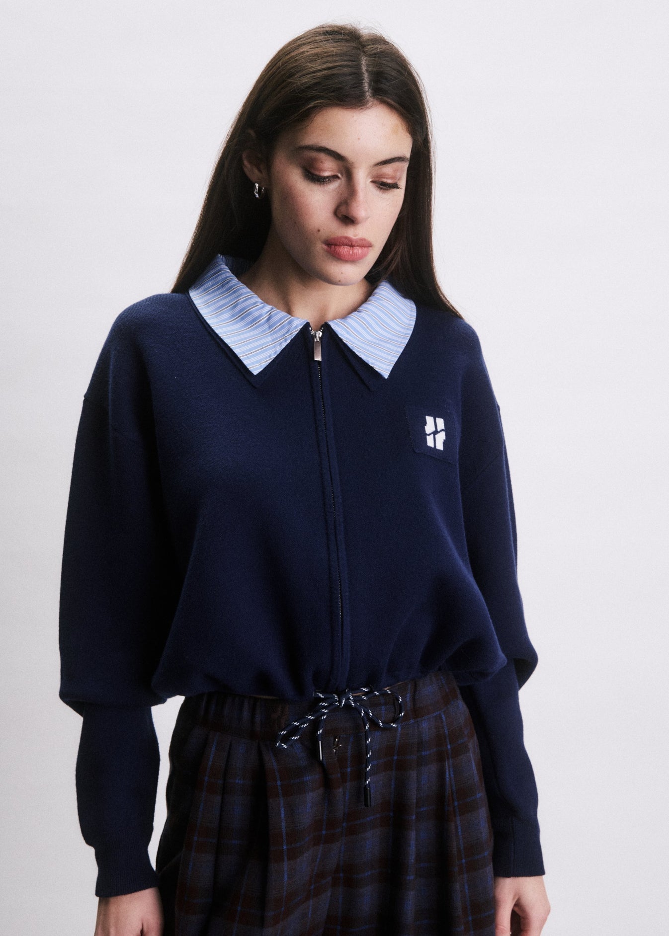 Jiji Cardigan Jim Bleu Marine