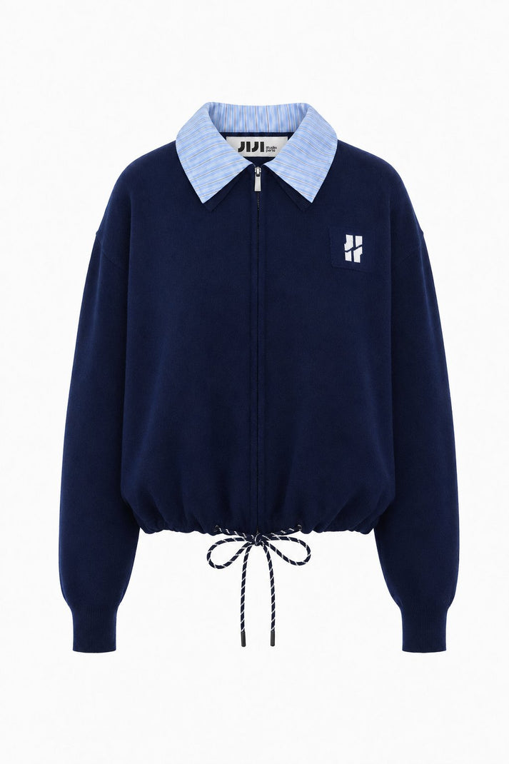 Jiji Cardigan Jim Bleu Marine