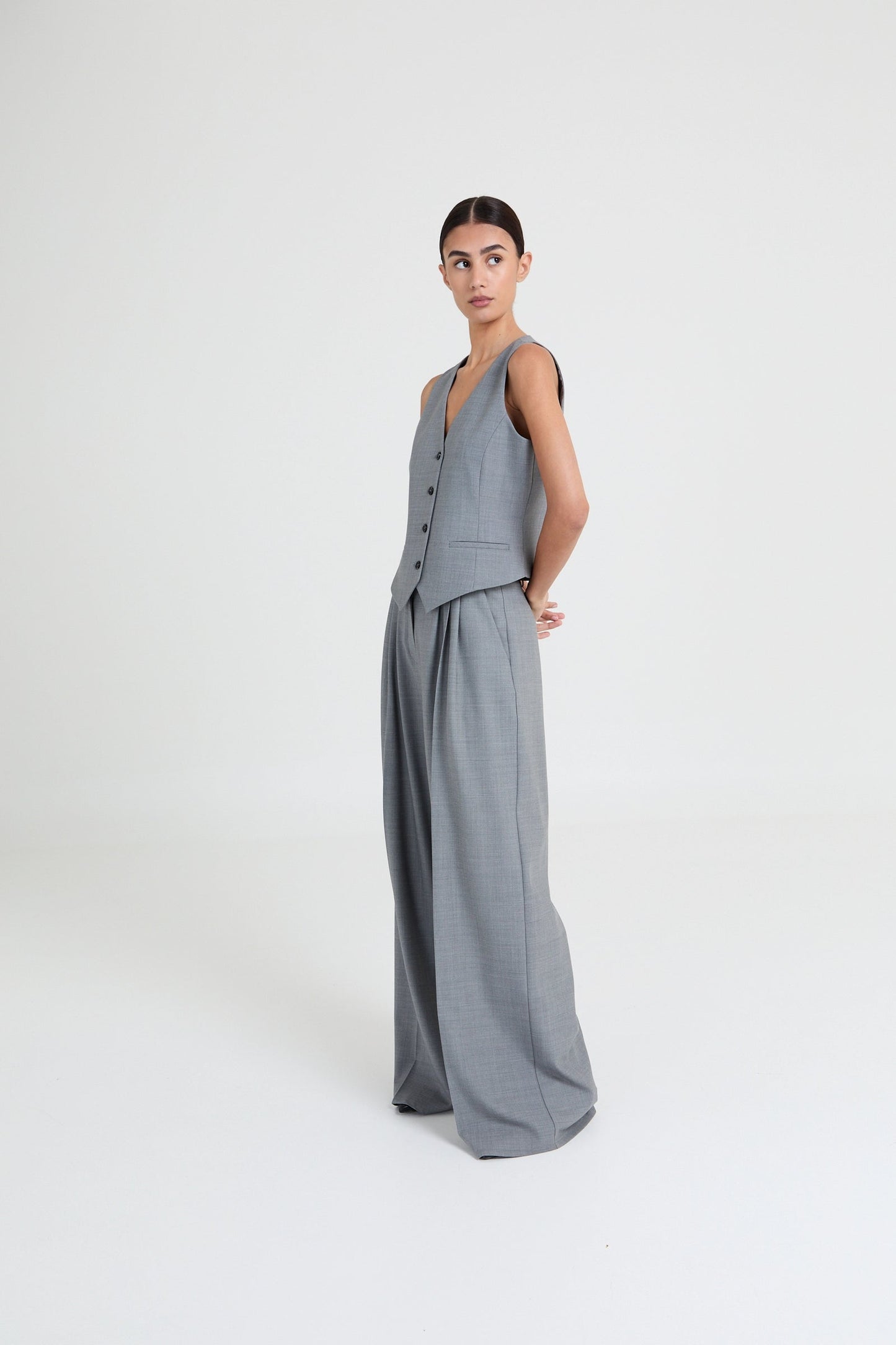 Liv The Label Broek Camille Grey Melange