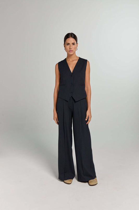Liv The Label Broek Logan Marine Pinstripe