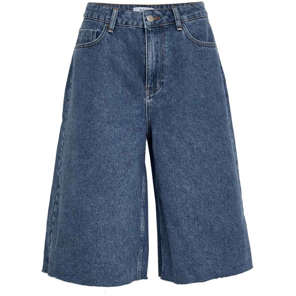 Minus Bermuda Short Kaddi Mid Blue Denim