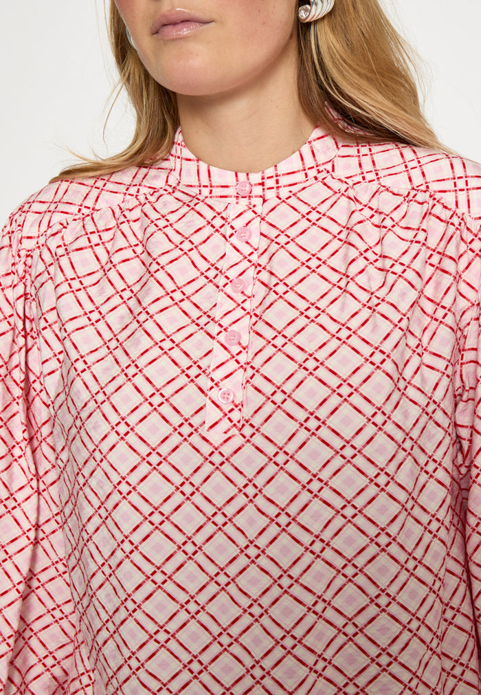 Minus Bloes Selvine Prism Pink Print