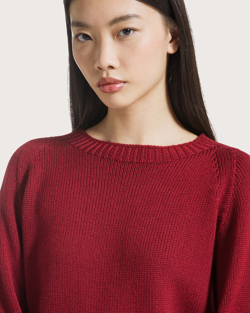 19.70 Pull met Ronde Hals Rood