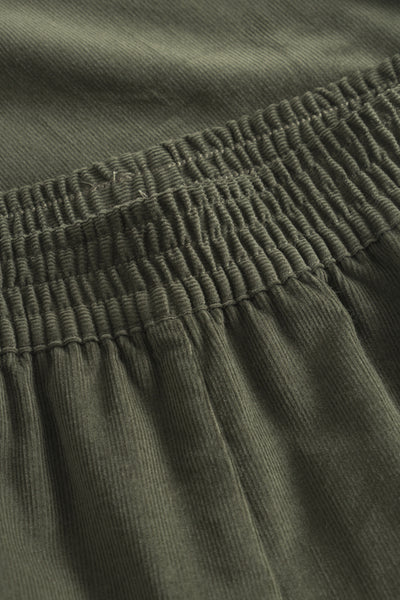 OUTLET Rue de Tokyo Broek Parel Baby Corduroy Moss Green