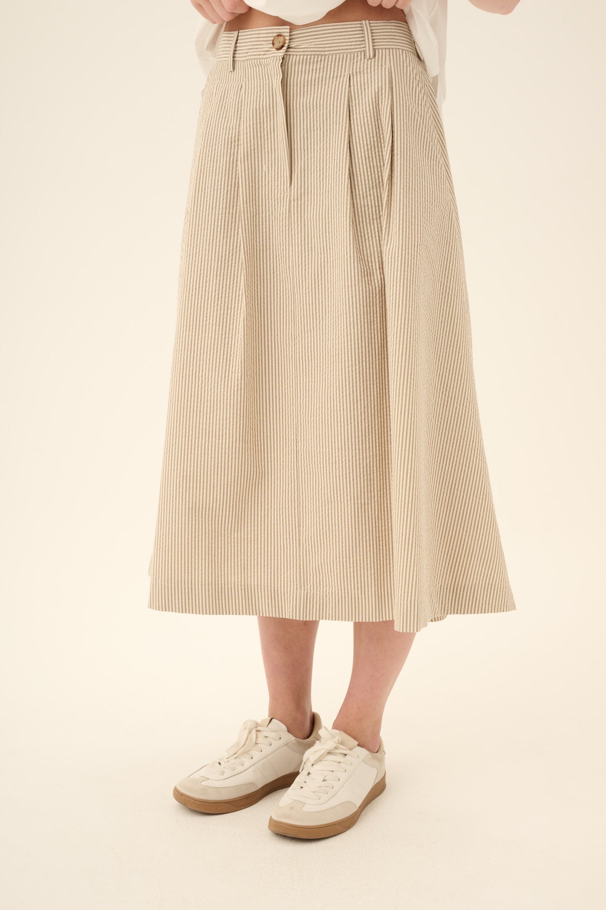 Rue de Tokyo Rok Pen Brown Stripe