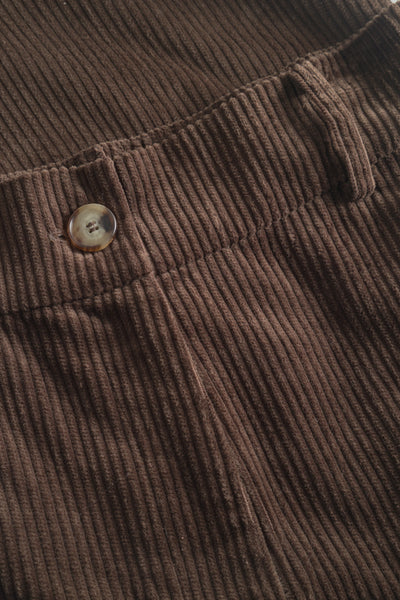 OUTLET Rue de Tokyo Broek Philly Heavy Corduroy Dark Brown
