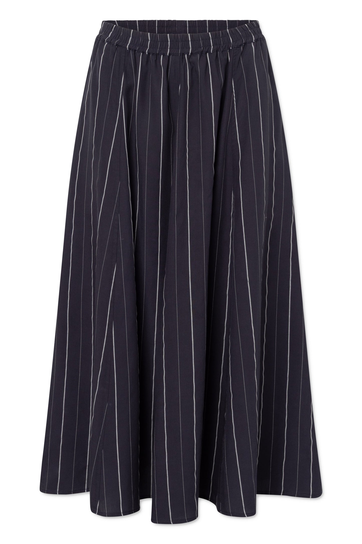 Rue de Tokyo Rok Pilar Striped Tencel Dark Navy Stripe