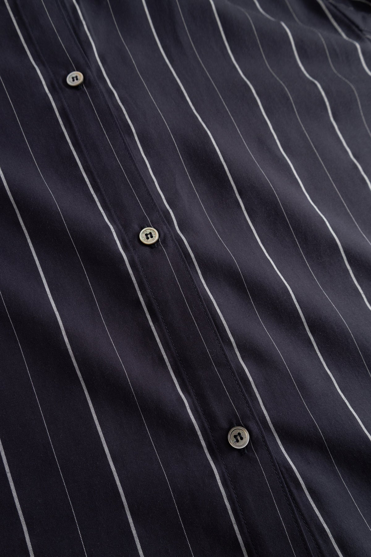 OUTLET Rue de Tokyo Bloes Seira Striped Tencel Dark Navy Stripe