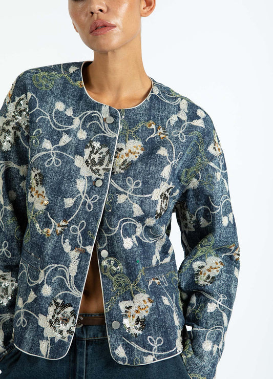 Coster Copenhagen Jas Denim Sequins