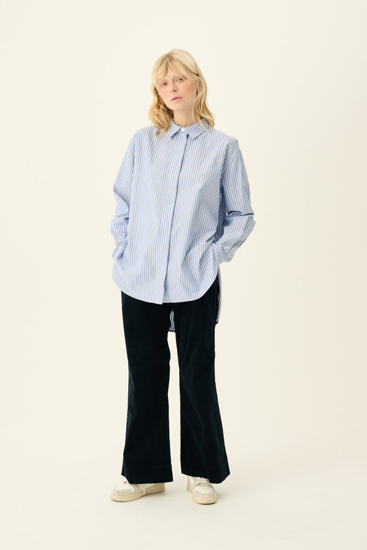 Rue de Tokyo Bloes Shelby Blue White Stripe