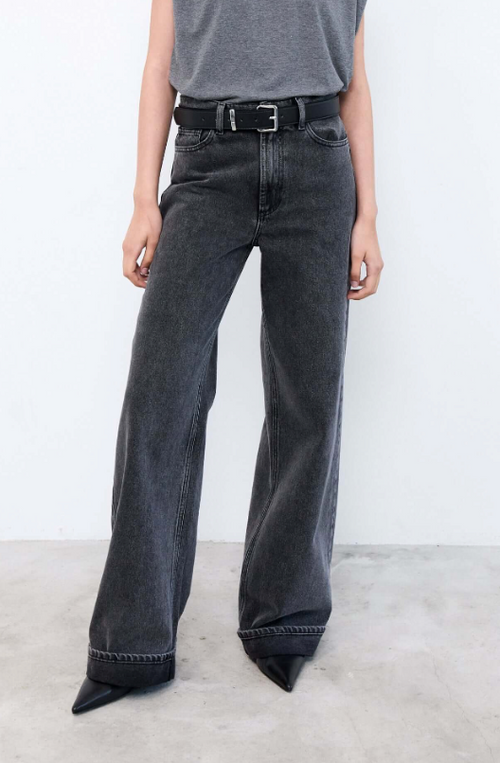 Liv The Label Jeans Nina Cuffed Washed Grey