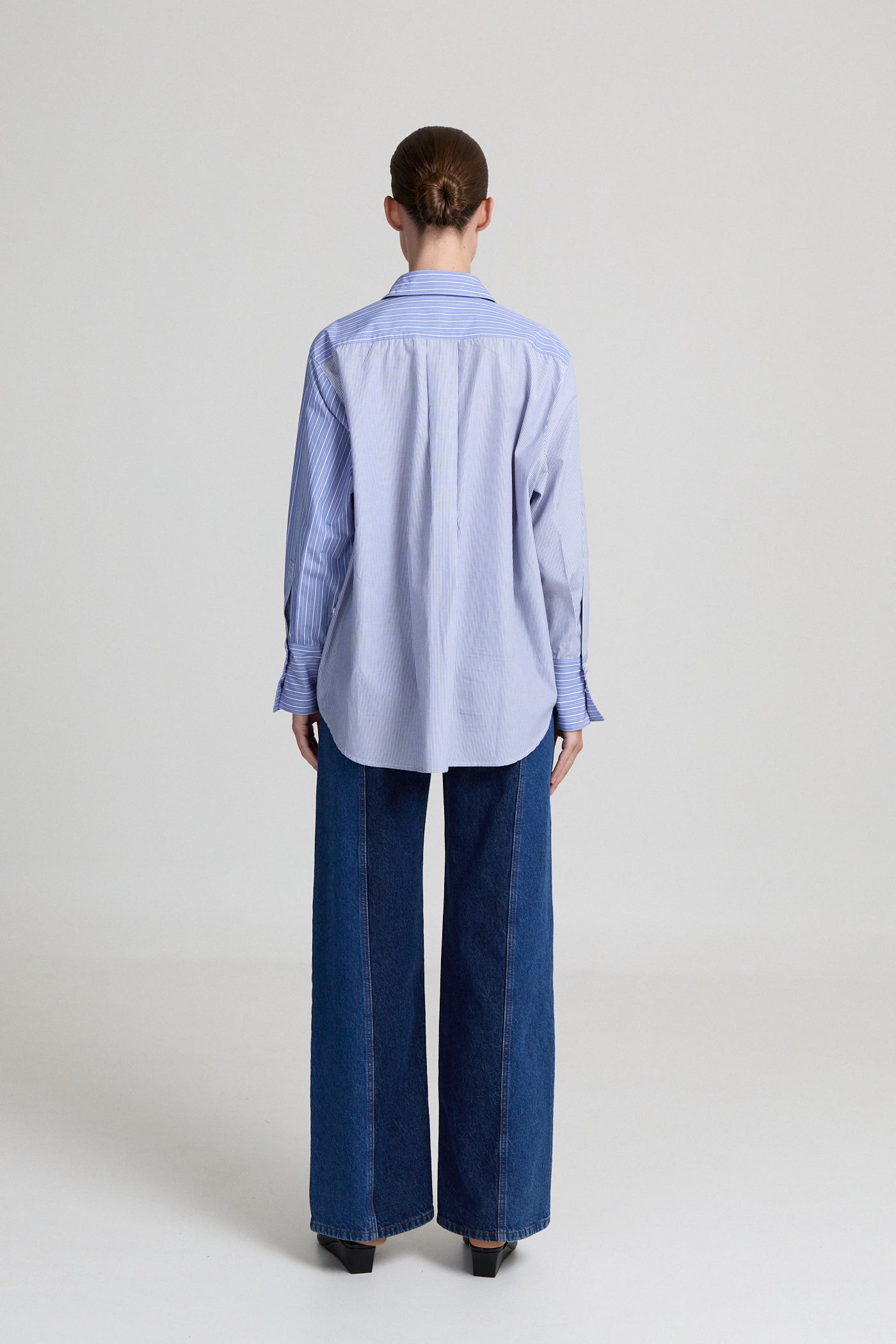 Liv The Label Bloes Oversized Scott Light Blue Striped