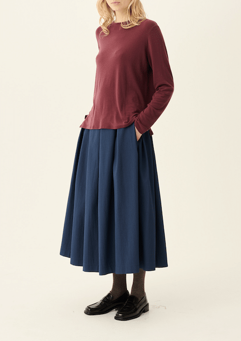 Rue de Tokyo T-Shirt Lange Mouwen Timea Burgundy