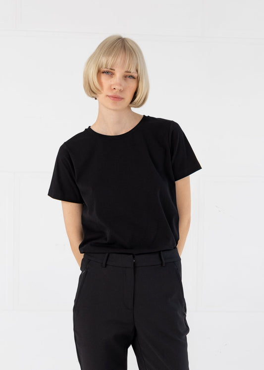 Coster Copenhagen T-Shirt met Ronde Hals Zwart