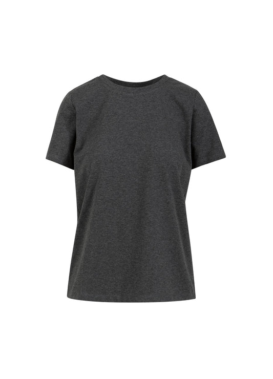 Coster Copenhagen T-Shirt Ronde Nek Dark Grey Melange