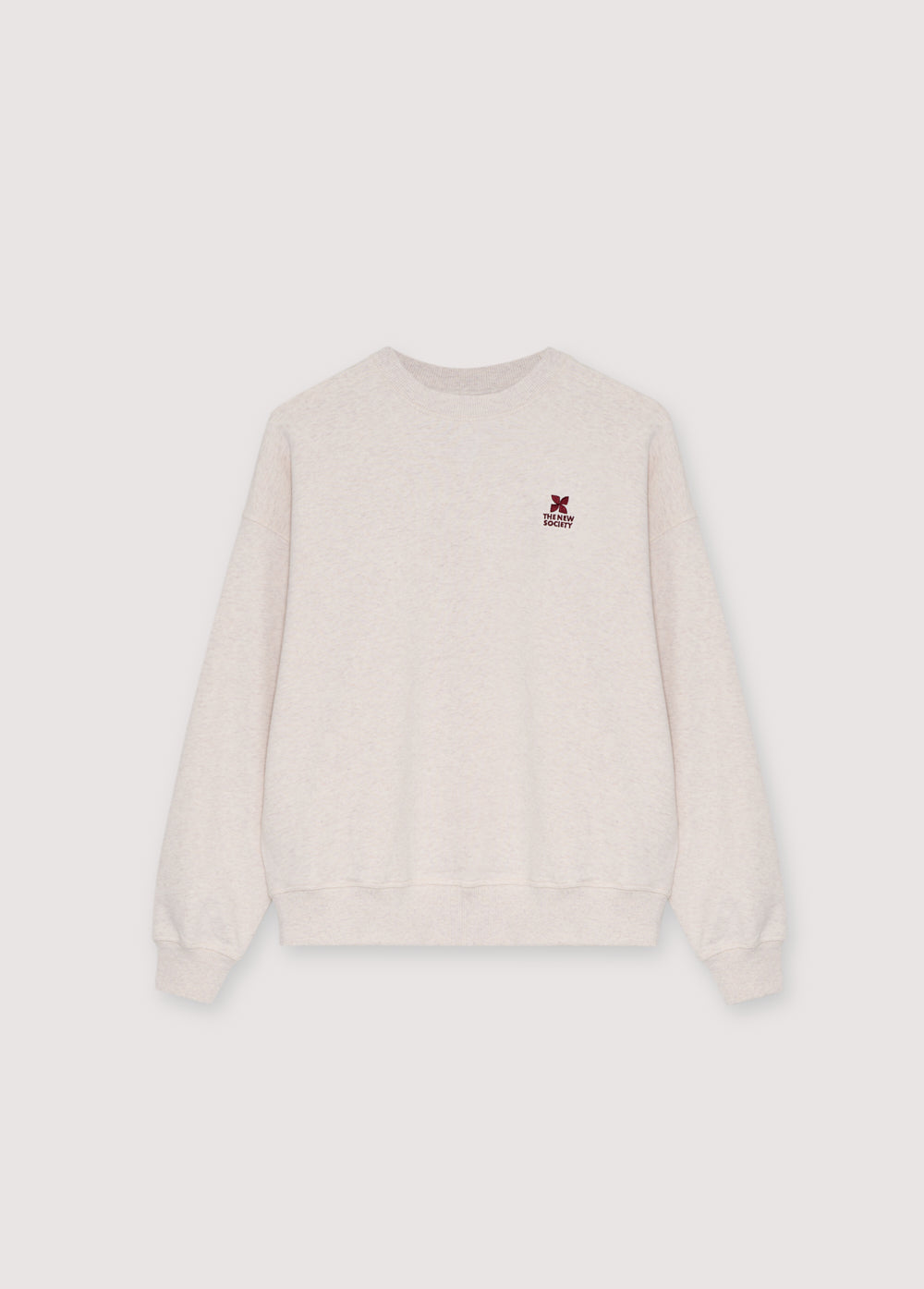 The New Society Sweater met Logo Sand Vigore
