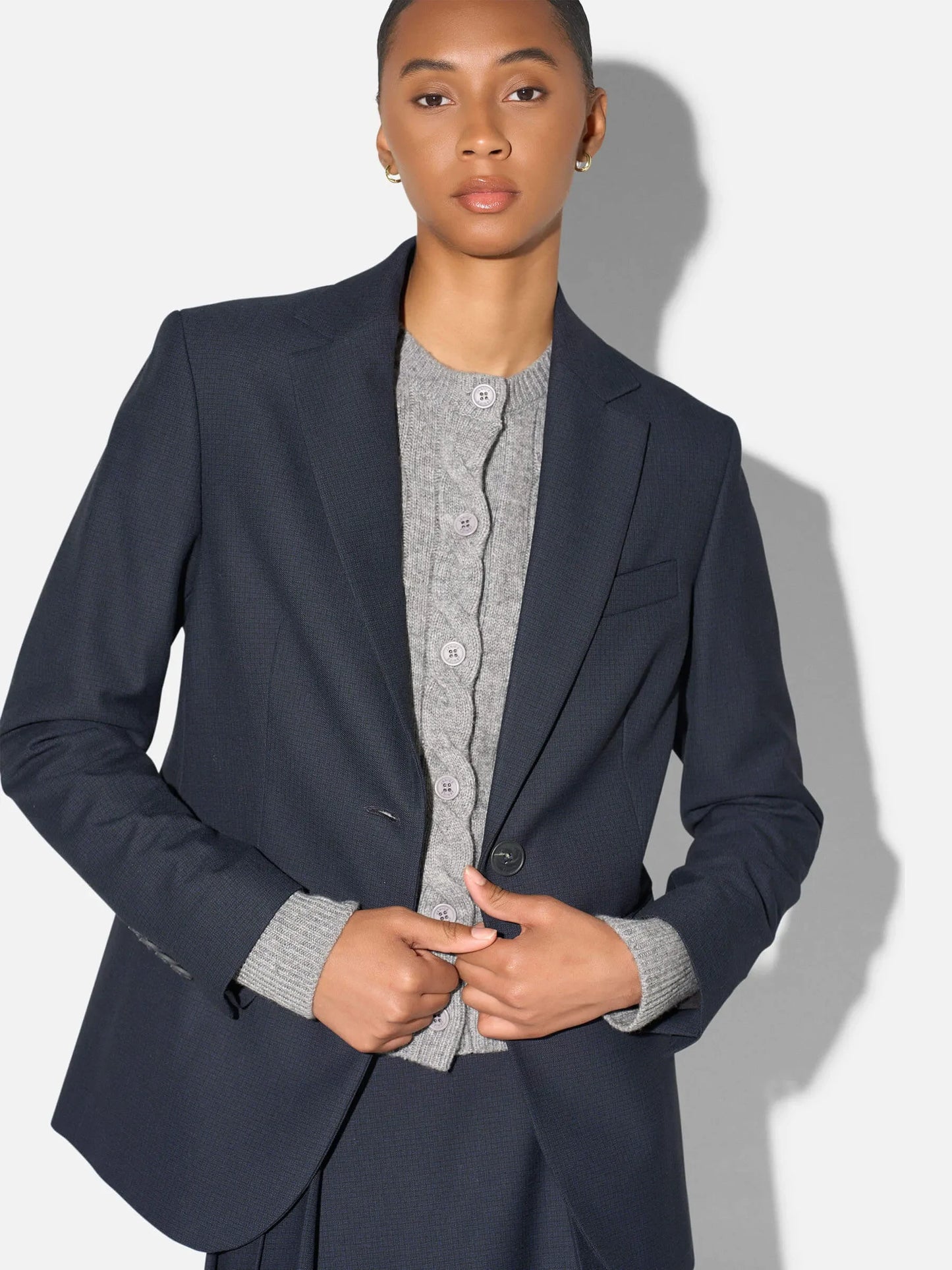 Janice Blazer Jeremy Check Blue