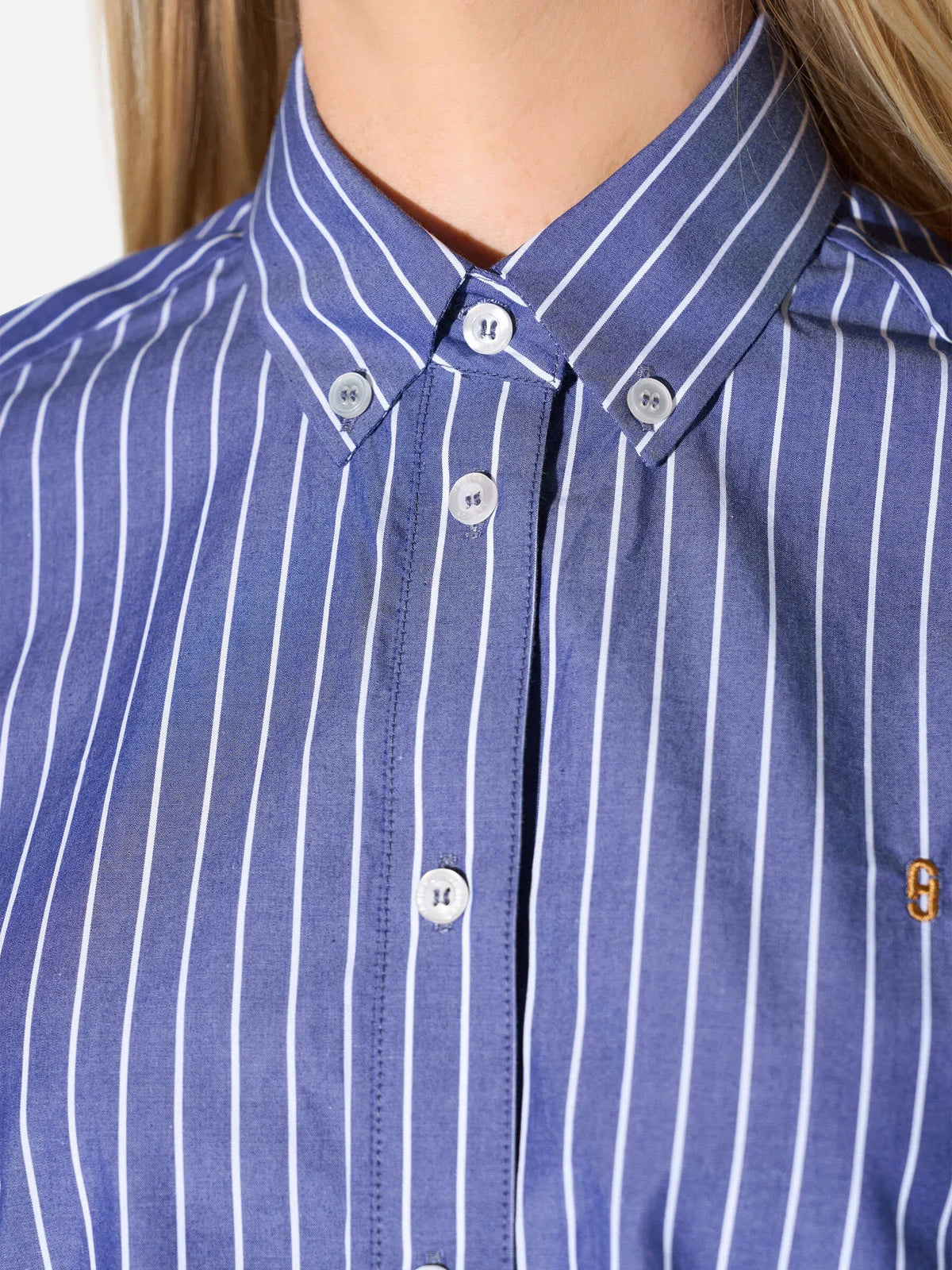 Janice Bloes Clint Dark Blue Stripes
