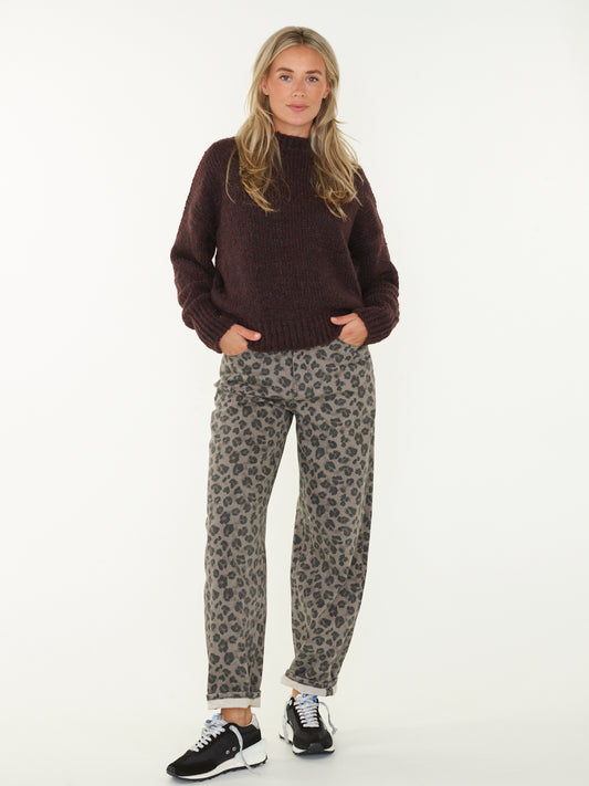 OUTLET By-Bar Broek Lew Grey Cheetah