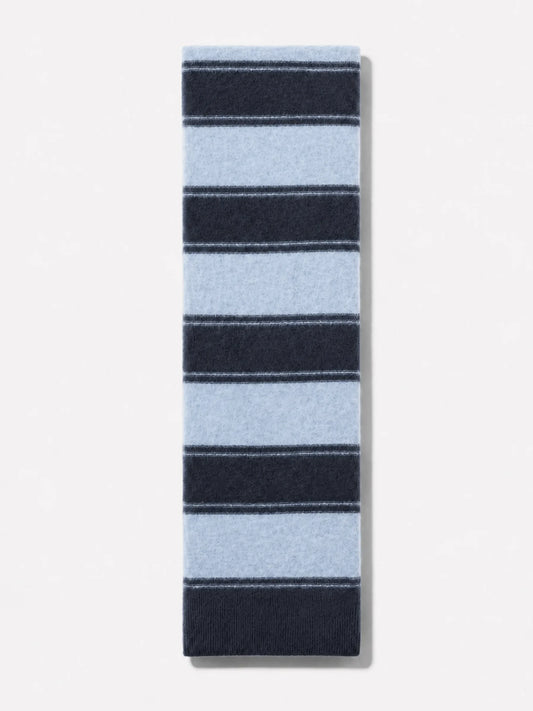 Janice Sjaal Santos Brushed Merinos Blue Stripes