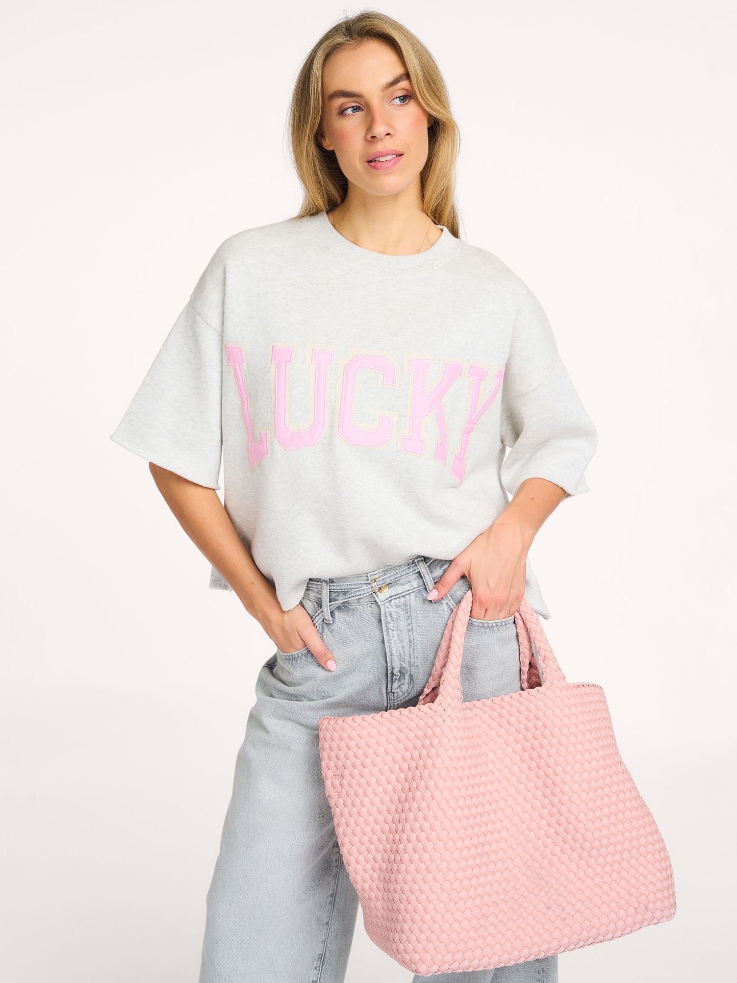 By-Bar Sweater Willow Lucky Light Grey Mêlee