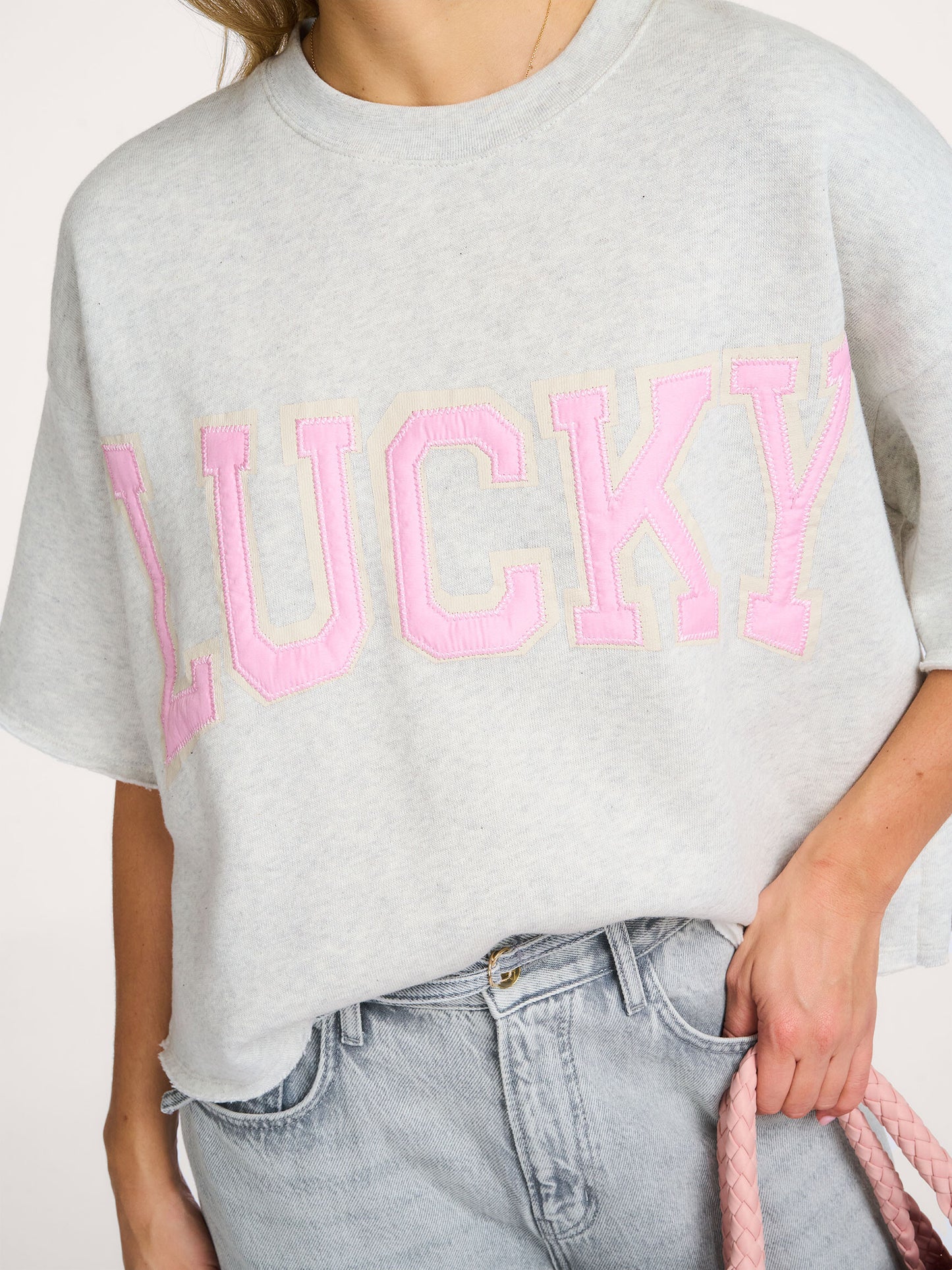 By-Bar Sweater Willow Lucky Light Grey Mêlee