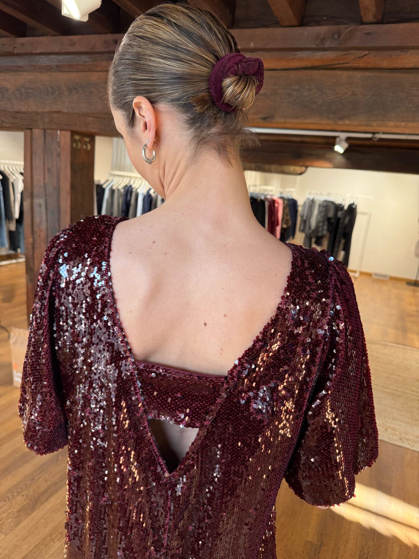 Minus Jurk MSZidda Kort Cordovan