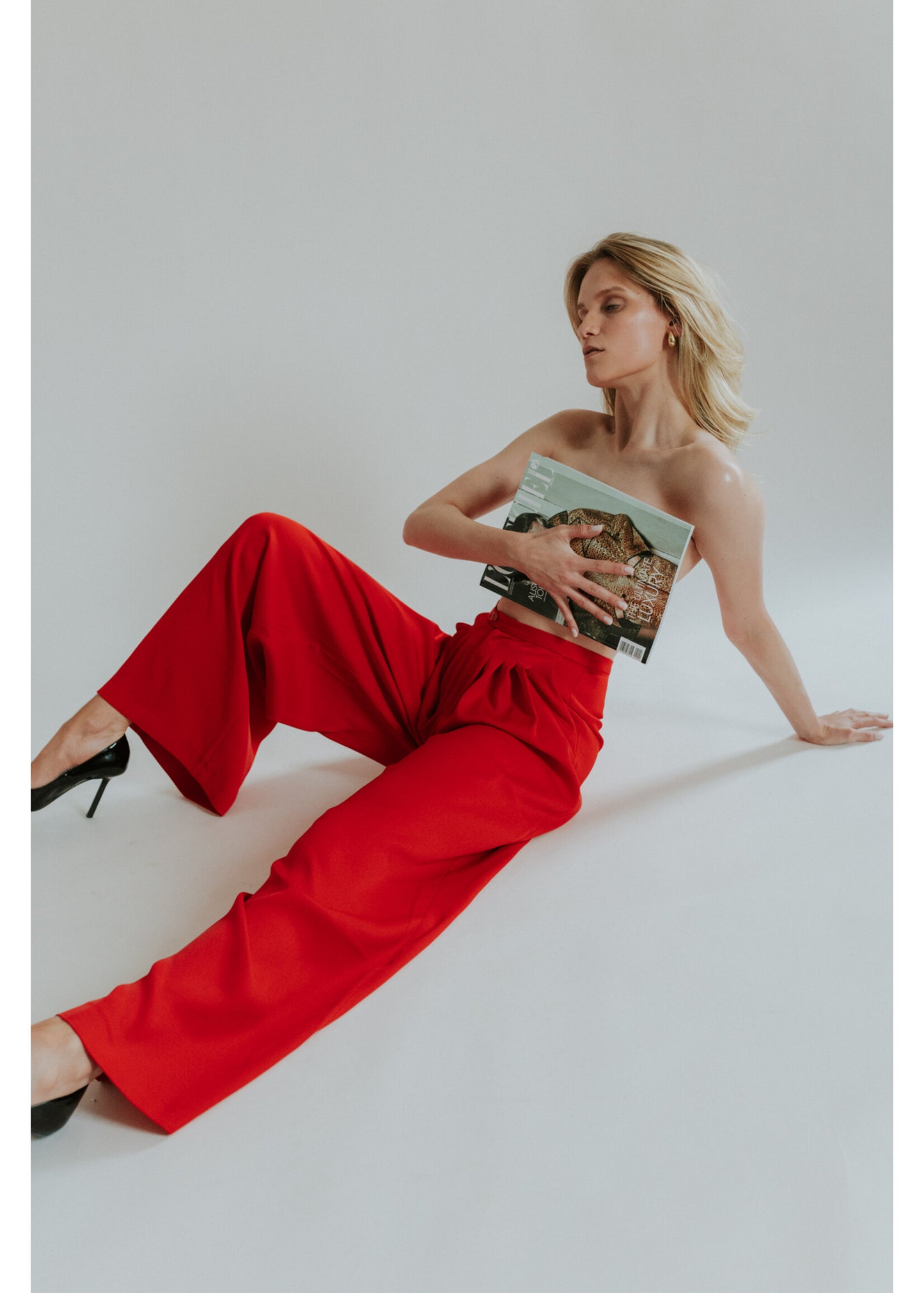 OUTLET Gisèle The Label Broek Biarritz Red