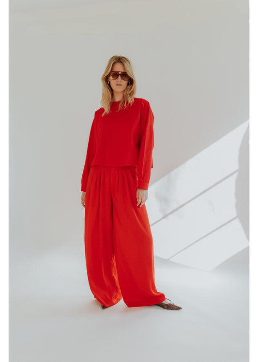 OUTLET Gisèle The Label Broek Biarritz Red